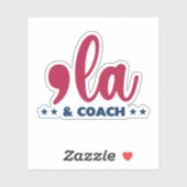 Comma & Coach-Kamala Harris Tim Walz Sticker (Vel)