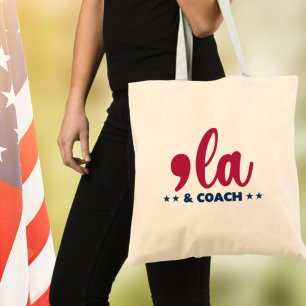 Comma & Coach-Kamala Harris Tim Walz Tote Bag