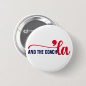Comma en coach | Kamala Harris Coach Ronde Button 5,7 Cm (Voorkant /achterkant)