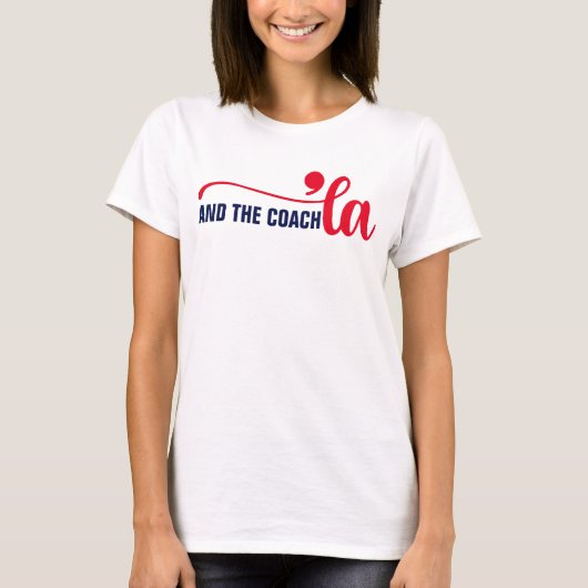 Comma en coach | Kamala Harris Coach T-shirt (Voorkant)
