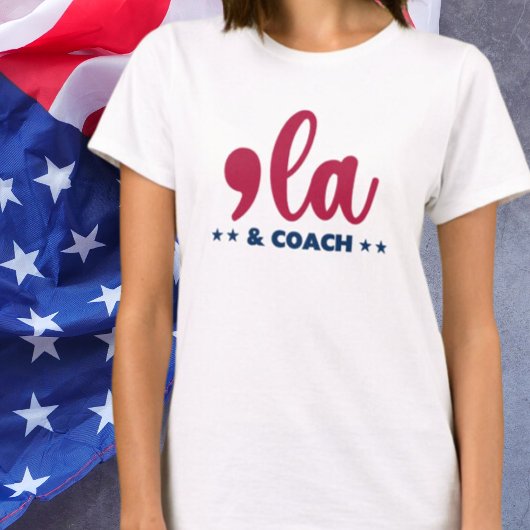 Comma en coach Kamala Harris T-shirt