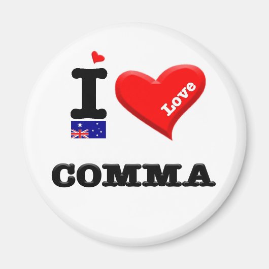COMMA - I Love Magneet (Voorkant)