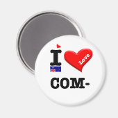 COMMA - I Love Magneet (Voorkant / Achterkant)