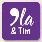 Comma Kamala en Tim 2024 Bier Onderzetter (Voorkant)