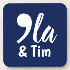 Comma Kamala en Tim 2024 Bier Onderzetter