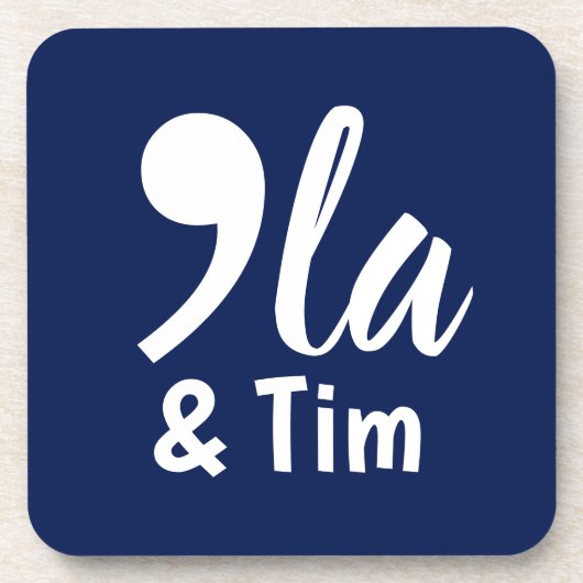 Comma Kamala en Tim 2024 Bier Onderzetter (Voorkant)