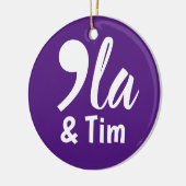 Comma Kamala en Tim 2024 Keramisch Ornament (Links)