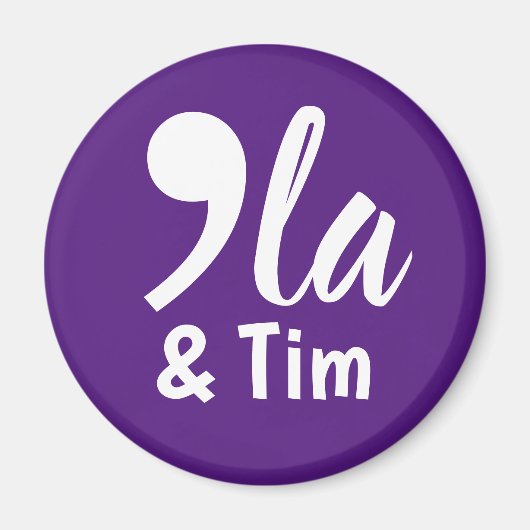 Comma Kamala en Tim 2024 Magneet (Voorkant)