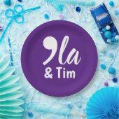 Comma Kamala en Tim 2024 Papieren Bordje (Feest)