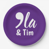 Comma Kamala en Tim 2024 Papieren Bordje (Voorkant)