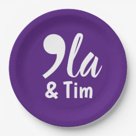 Comma Kamala en Tim 2024 Papieren Bordje