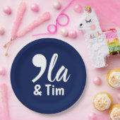 Comma Kamala en Tim 2024 Papieren Bordje (Feest)