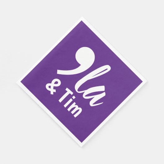 Comma Kamala en Tim 2024 Servet (Hoek)