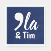 Comma Kamala en Tim 2024 Servet (Voorkant)