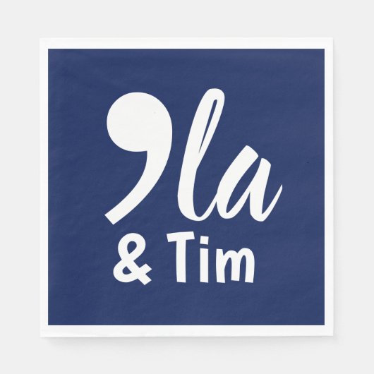 Comma Kamala en Tim 2024 Servet (Voorkant)