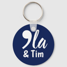 Comma Kamala en Tim 2024 Sleutelhanger