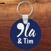 Comma Kamala en Tim 2024 Sleutelhanger (Achterkant)