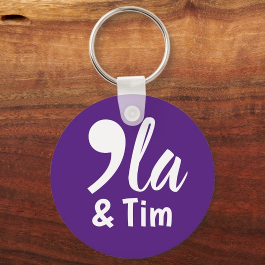 Comma Kamala en Tim 2024 Sleutelhanger (Voorkant)