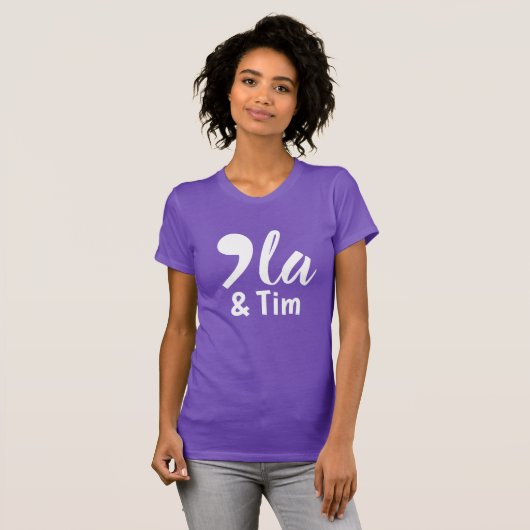Comma Kamala en Tim 2024 T-shirt (Voorkant volledig)
