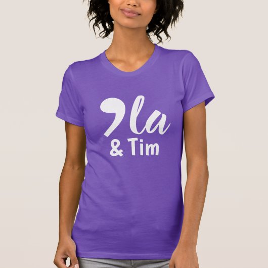 Comma Kamala en Tim 2024 T-shirt (Voorkant)