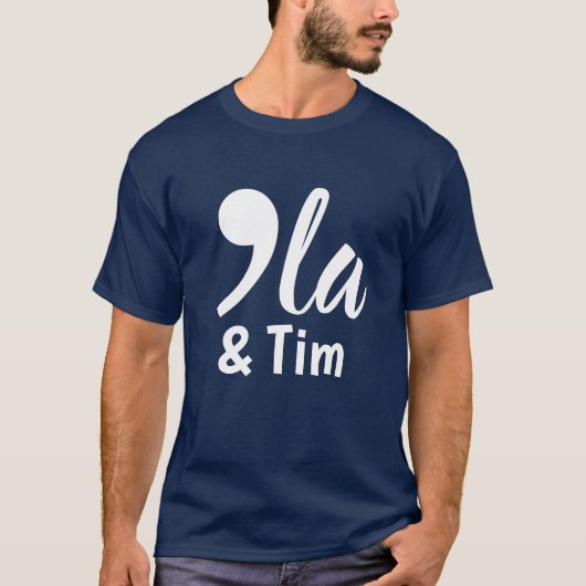 Comma Kamala en Tim 2024 T-shirt (Voorkant)