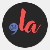 Comma LA 2024 voor President 2024 Ronde Sticker (Voorkant)