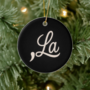 Comma La 2024 voor President Funny Kamala Keramisch Ornament