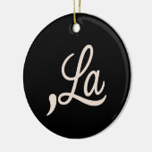 Comma La 2024 voor President Funny Kamala Keramisch Ornament (Links)