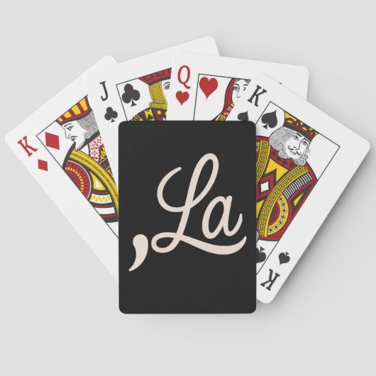 Comma La 2024 voor President Funny Kamala Pokerkaarten (Achterkant)