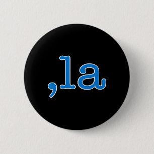 Comma La Blue Comma La - Kamala Harris 2024 Vereni Ronde Button 5,7 Cm
