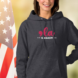 Comma la & Coach-Kamala Harris Tim Walz DamesDonke Hoodie