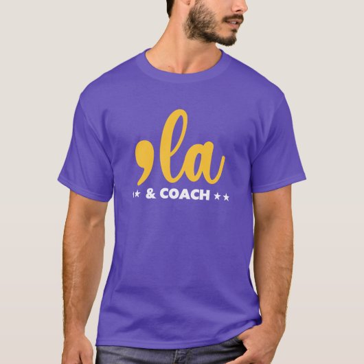 Comma la & Coach-Kamala Harris Vikings geïnspireer T-shirt (Voorkant)