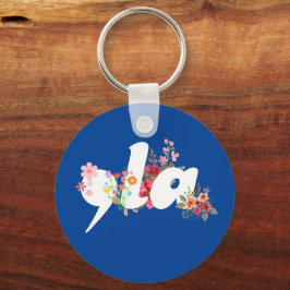 Comma la Floral Kamala Harris President Bloemen Sleutelhanger