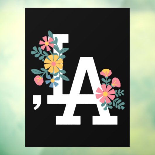 Comma la Floral Kamala Harris voor President 2024 Raamsticker (Vel 3)