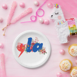 Comma la Flowers Papieren Bordje