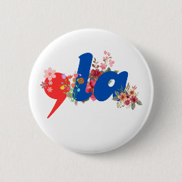 Comma la Flowers Ronde Button 5,7 Cm