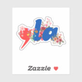 Comma la Flowers Sticker (Vel)