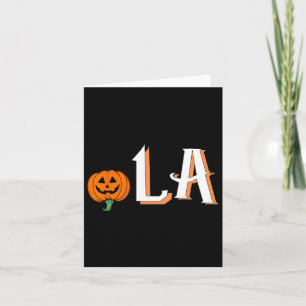 Comma La Funny Kamala Harris 2024 Halloween Pumpki Kaart