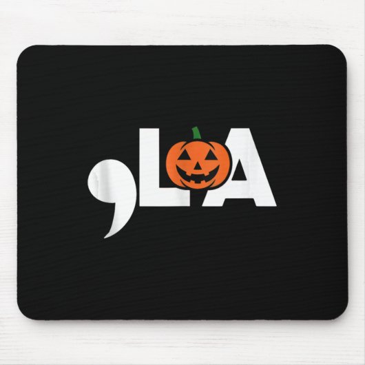 Comma La Funny Kamala Harris 2024 Halloween Pumpki Muismat (Voorkant)