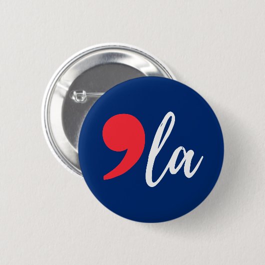 Comma La Funny Kamala Harris 2024 Ronde Button 5,7 Cm (Voorkant /achterkant)