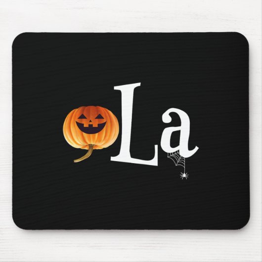 Comma La Funny Kamala Harris Halloween Pompoen Man Muismat (Voorkant)