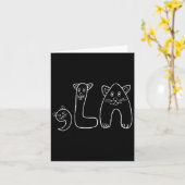 Comma La Funny Kamala Retro Cat Kaart (Gele Bloem)