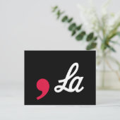 Comma La Funny Punctuation Kamala Harris Briefkaart (Staand voorkant)