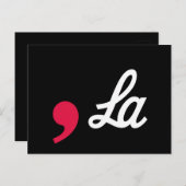 Comma La Funny Punctuation Kamala Harris Briefkaart (Voorkant / Achterkant)