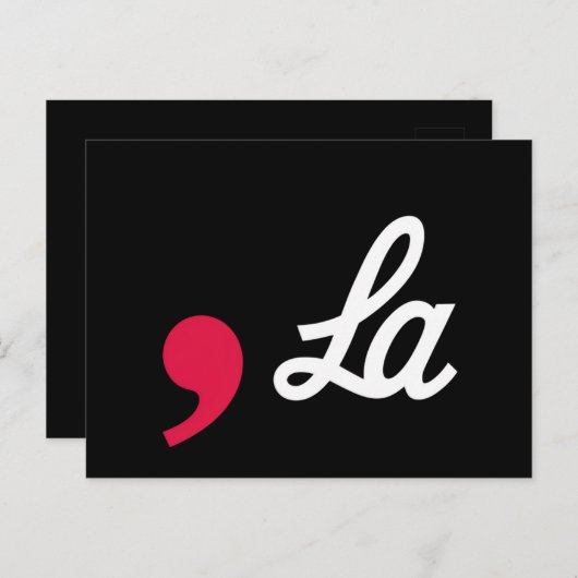 Comma La Funny Punctuation Kamala Harris Briefkaart (Voorkant / Achterkant)