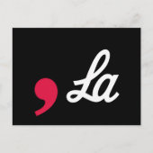 Comma La Funny Punctuation Kamala Harris Briefkaart (Voorkant)