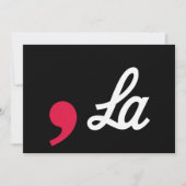 Comma La Funny Punctuation Kamala Harris Kaart (Voorkant)