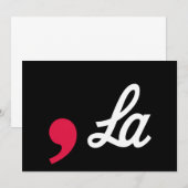 Comma La Funny Punctuation Kamala Harris Kaart (Voorkant / Achterkant)