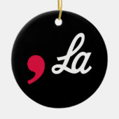Comma La Funny Punctuation Kamala Harris Keramisch Ornament (Voorkant)