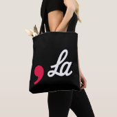 Comma La Funny Punctuation Kamala Harris Tote Bag (Dichtbij)
